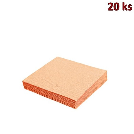 Papírové ubrousky apricot 33 x 33 cm 3-vrst.[20 ks]