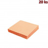Pap&iacute;rov&eacute; ubrousky apricot 33 x 33 cm 3-vrst [20 ks]
