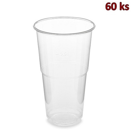 Kelímek průhledný 0,5 l (PLA) -BIO- (Ø 95 mm) [60 ks]