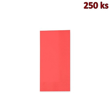 Ubrousky 3-vrstvé, 33 x 33 cm červené 1/8 skládání [250 ks]