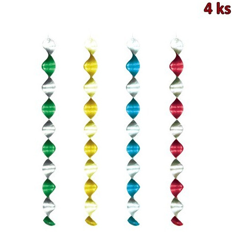 Spirály lesklé 60 cm (Ø 7,5 cm) [4 ks]