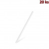 Pap&iacute;rov&eacute; sl&aacute;mky JUMBO b&iacute;l&eacute; 20 cm, &Oslash; 8 mm [20 ks]