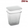 Plastov&aacute; miska s v&iacute;čkem 500 ml (PP) [250 ks]