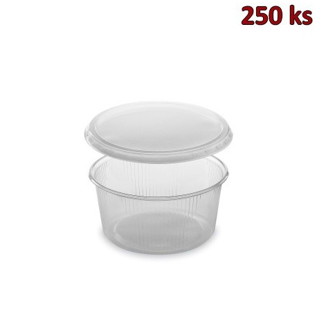 Miska kulatá průhledná 250 ml + víčko (PP) [2 x 250 ks]