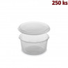 Plastov&aacute; miska kulat&aacute; s v&iacute;čkem 250 ml (PP) [250 ks]
