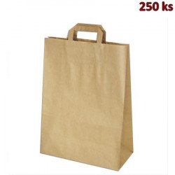 Papírové tašky hnědé 32 x 16 x 39 cm [250 ks]