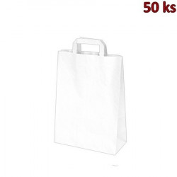 Papírové tašky bílé 22+10 x 28 cm [250 ks]