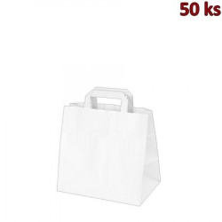 Papírové tašky bílé 26+17 x 25 cm [250 ks]