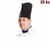 Kuchařsk&eacute; čepice pap&iacute;rov&eacute; čern&eacute; 23cm [10 ks]