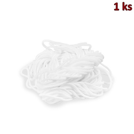 Pruženka k výrobě roušek, bílá (10 m, Ø 2 mm) [1 ks]