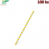 Sl&aacute;mka pap&iacute;rov&aacute; JUMBO žlut&aacute; spir&aacute;la 25 cm, &Oslash; 8 mm [100 ks]