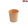 Pap&iacute;rov&yacute; kel&iacute;mek hněd&yacute; 200 ml S (&Oslash; 73 mm) [50 ks]