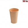 Pap&iacute;rov&yacute; kel&iacute;mek hněd&yacute; 330 ml L (&Oslash; 80 mm) [50 ks]