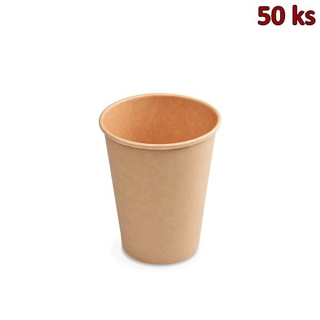 Papírový kelímek hnědý 330 ml, L (Ø 80 mm) [50 ks]