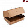 Box na hamburger hněd&yacute; PLUS nepromastiteln&yacute; 19,5 x 13,5 x 10 cm [50 ks]