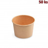 Pap&iacute;rov&eacute; misky kulat&eacute; hněd&eacute; 500 ml (&Oslash; 115 mm) [50 ks]