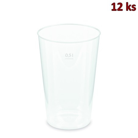 Kelímek vratný (PP) extra pevný 0,5 l [12 ks]
