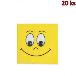 Ubrousek 3vrstvý, 33 x 33 cm SMILING FACE [20 ks]