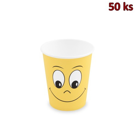 Papírový kelímek, Smiling face, 280 ml, M Ø 80 mm [50 ks]