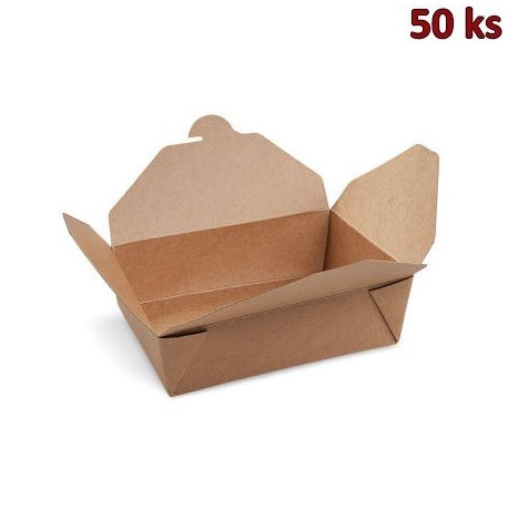 Food box kraft 151 x 120 x 50 mm 1000 ml (PAP/PE) [50 ks]