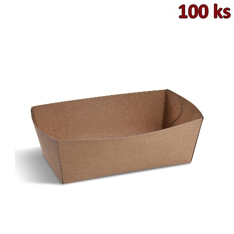 Papírová miska nepromastitelná kraft 1000ml 165 x 90 x 60 mm (FSC Mix) [100 ks]