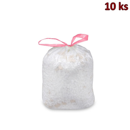 Sáček do koše zatahovací bílý 70 x 100 cm 120L (HDPE) [10 ks]