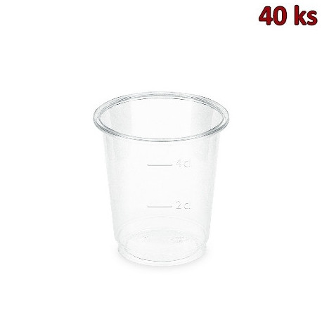 Kelímek (PLA) BIO čirý Ø48mm 2cl/4cl [40 ks]