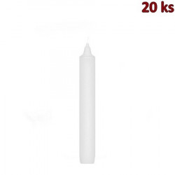 Svíčka rovná bílá Ø 22 x 200 mm [160 ks]