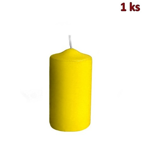 Svíčka válcová Ø 60 x 120 mm žlutá [1 ks]