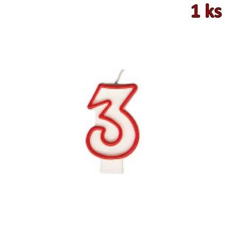 Narozeninová svíčka číslo "3" 75 mm [1 ks]