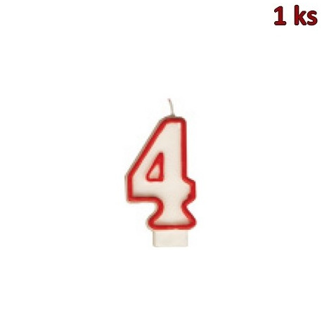 Narozeninová svíčka číslo "4" 75 mm [1 ks]