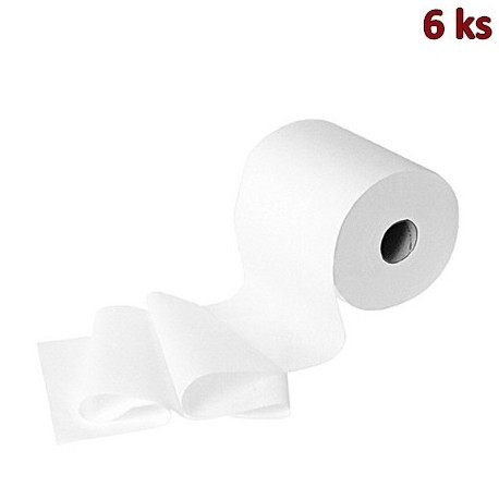 Papírové ručníky v roli tissue 3-vrstvé 20 cm x 100 m, bílé [6 ks]