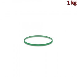 Gumičky zelené slabé (1 mm, Ø 5 cm) [1 kg]
