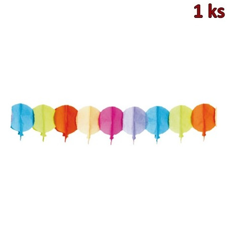 Papírová girlanda BALÓNKY 4 m (Ø 20 cm) [1 ks]