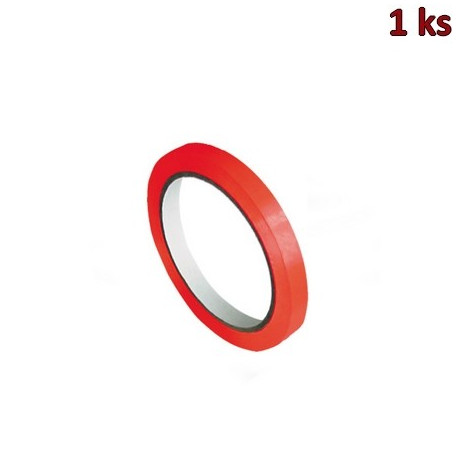 Lepící páska pro zavírací strojek, červená 66m x 9mm [1 ks]