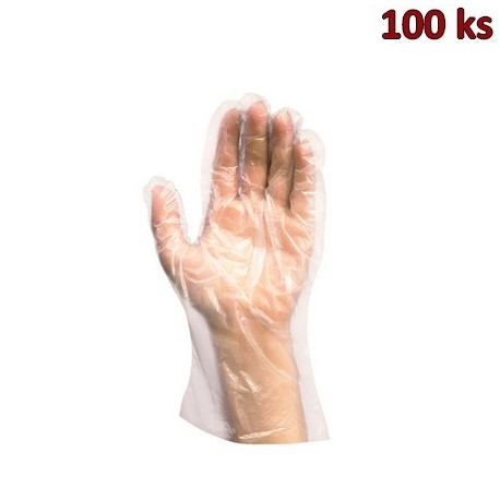 Rukavice jednorázové LDPE pro ženy (vel. M) [100 ks]