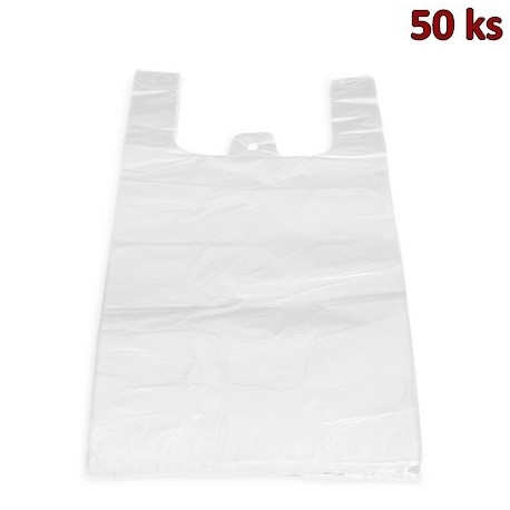 Mikrotenové tašky 15 kg extra silné bílé 30 + 20 x 60 cm [50 ks]