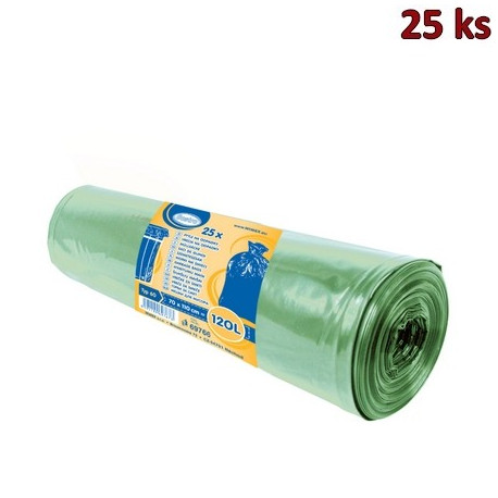 Pytle na odpadky zelené 70x110cm,120 l, Typ 60 [25 ks]