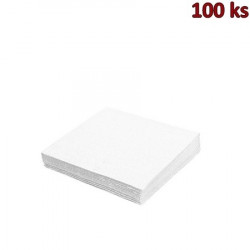 Papírové ubrousky bílé 1-vrstvé, 30 x 30 cm [100 ks]