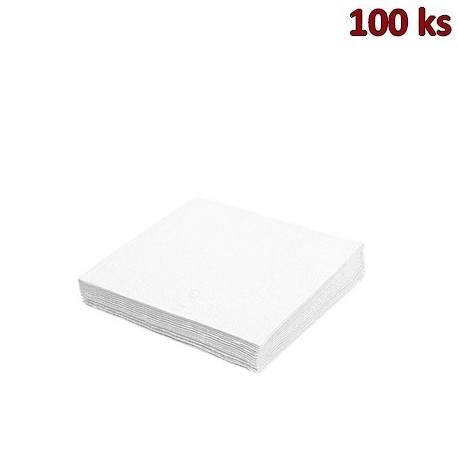 Papírové ubrousky bílé 1-vrstvé, 30 x 30 cm [100 ks]