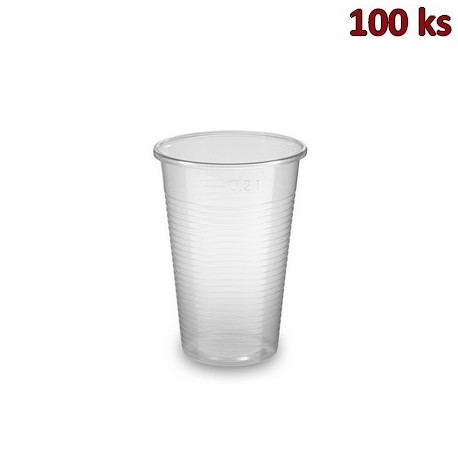 Kelímek transparentní 0,2 l PP (Ø 70 mm) [100 ks]