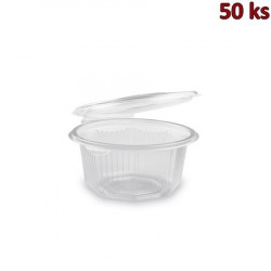Plastová miska s víčkem osmiboká 500 ml PP [50 ks]