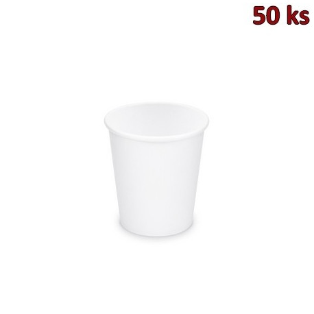 Papírový kelímek bílý 200 ml, S (Ø 73 mm) [50 ks]