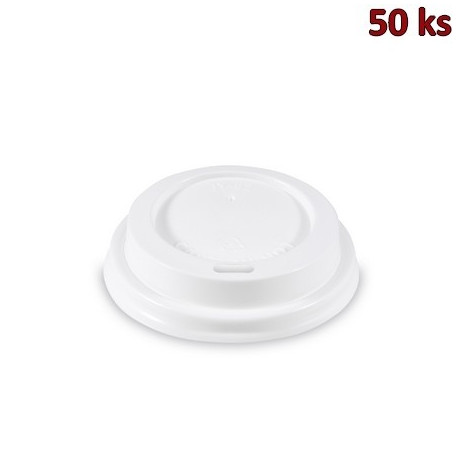 Víčko vypouklé bílé pro kelímky Ø 62 mm [50 ks]