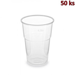 Kelímek průhledný 0,25 l PP extra pevný (Ø 78 mm) [50 ks]