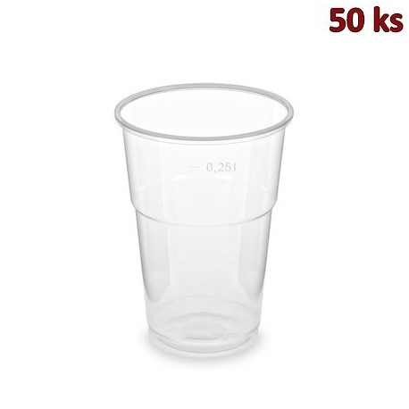 Kelímek průhledný 0,25 l PP extra pevný (Ø 78 mm) [50 ks]