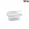 Plastov&aacute; krabička s v&iacute;čkem ov&aacute;ln&aacute; 500 ml PET [50 ks]