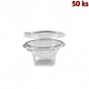 Krabička kulat&aacute; průhledn&aacute; s v&iacute;čkem 250 ml PET [50 ks]