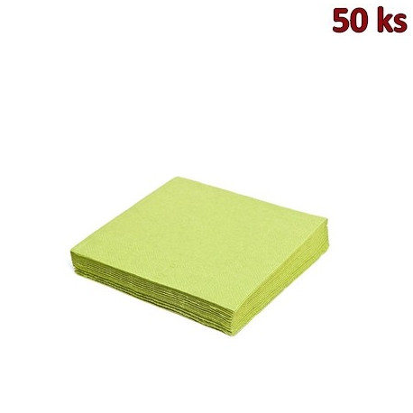 Papírové ubrousky žlutozelené 2-vrstvé, 33 x 33 cm [50 ks]