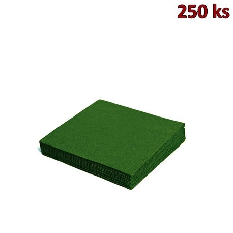 Papírové ubrousky tmavě zelené 2-vrstvé, 33 x 33 cm [250 ks]